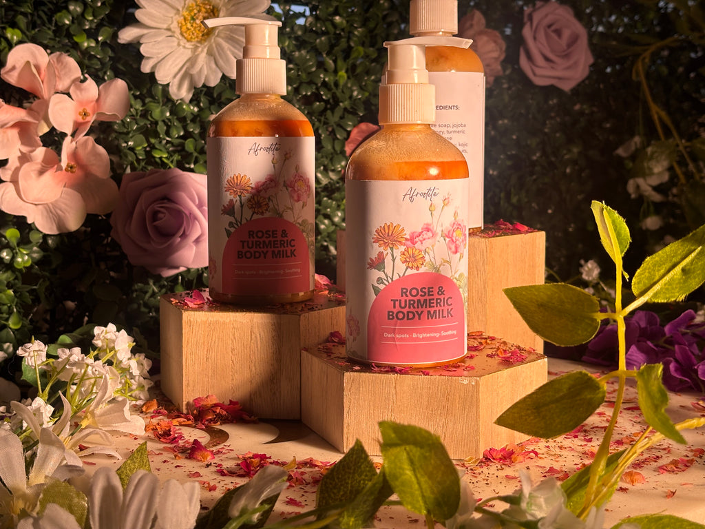 body milk- turmeric & rose