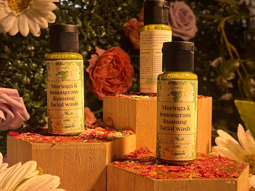 foaming face wash- moringa & lemongrass